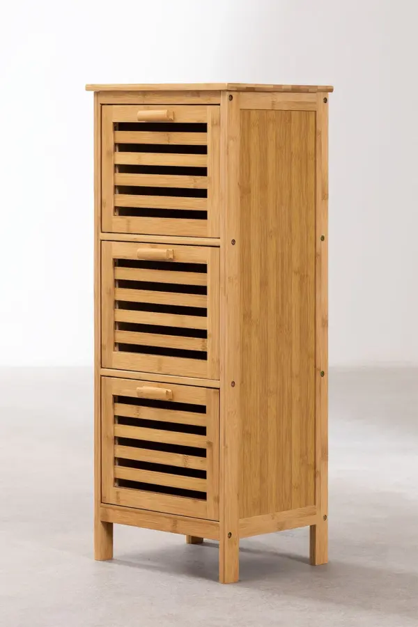 Mueble Auxiliar de Bambú con Puertas LATTEN³