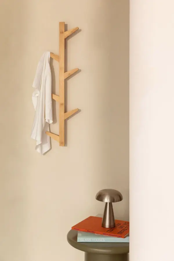 Perchero de Pared de Bambú NATUBRANCH