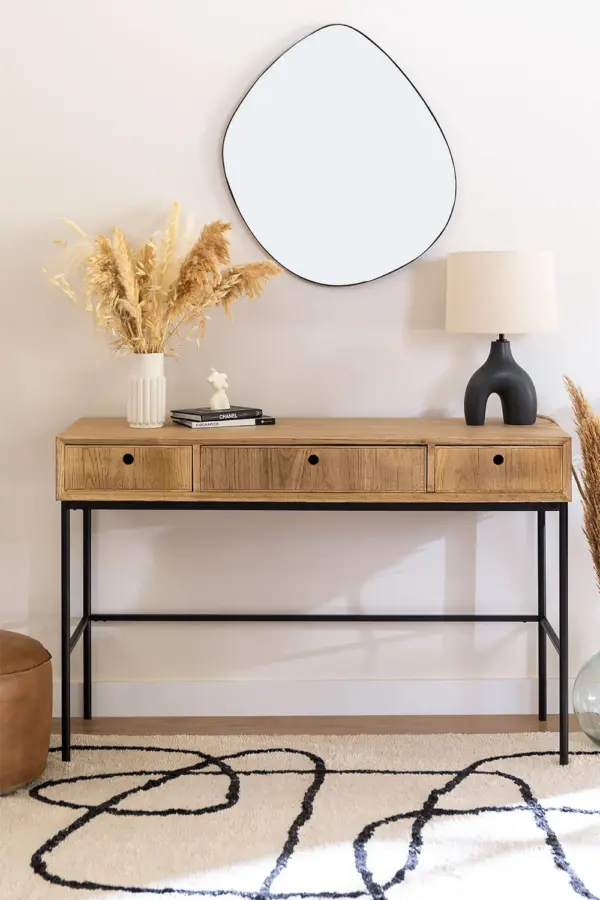 Consola de Madera y Metal UrbanBlend (120x40 cm)