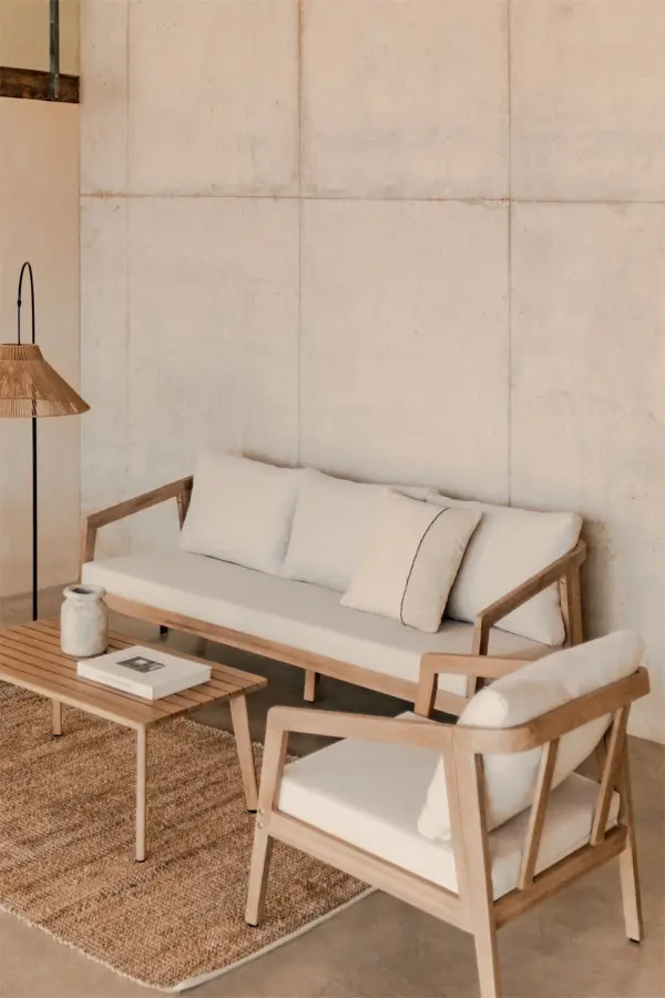 Sofá de Madera Acacia 3 Plazas Mistral
