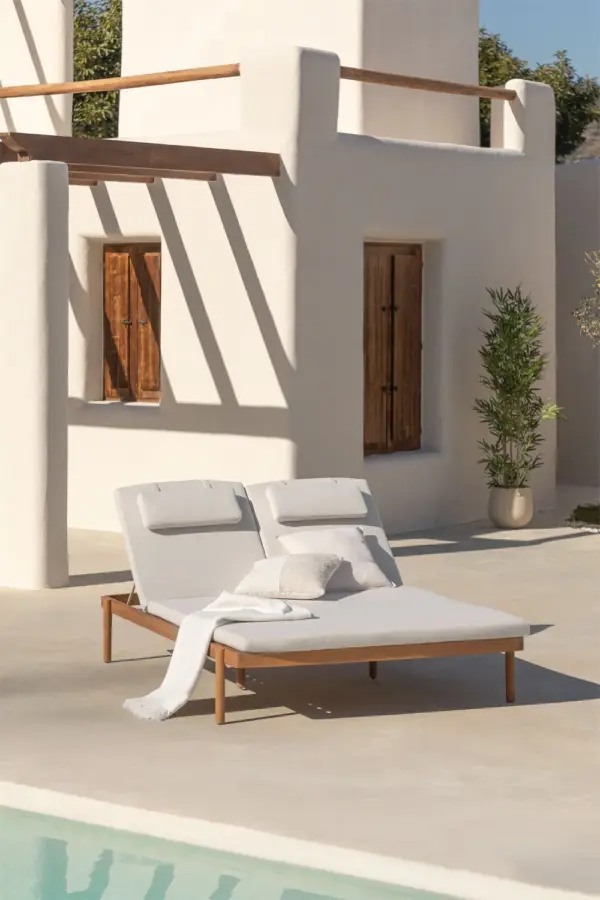 Tumbona Doble Reclinable de Exterior Aderyn